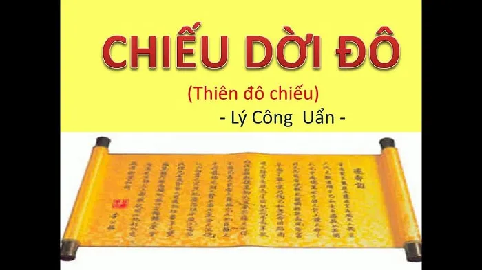 Bài văn mẫu phân tích chiếu dời đô của Lý Công Uẩn