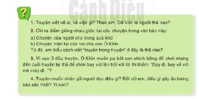 Soạn văn: Chích bông ơi! trang 76-79 ngữ văn 6 tập 2- Cánh diều