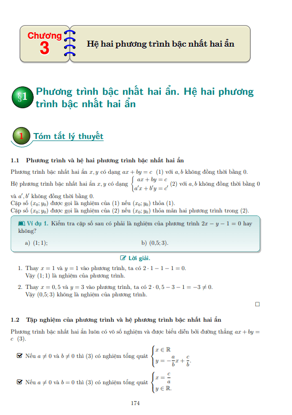 Các dạng bài tập hệ hai phương trình bậc nhất hai ẩn