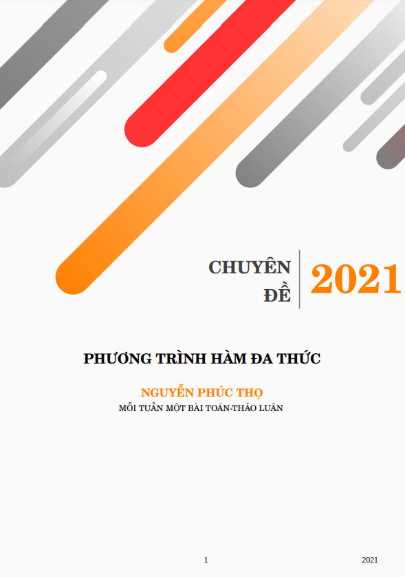 Chuyên đề phương trình hàm đa thức – Nguyễn Phúc Thọ