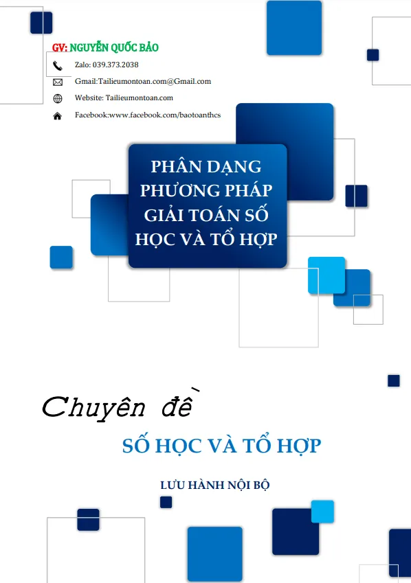 Phân dạng và phương pháp giải toán số học và tổ hợp – Nguyễn Quốc Bảo