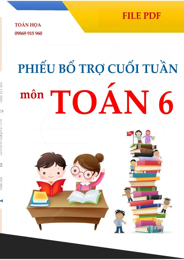 Phiếu bổ trợ cuối tuần môn Toán 6