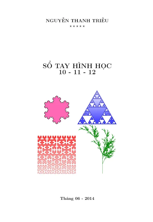 Sổ tay Hình học 10 – 11 – 12