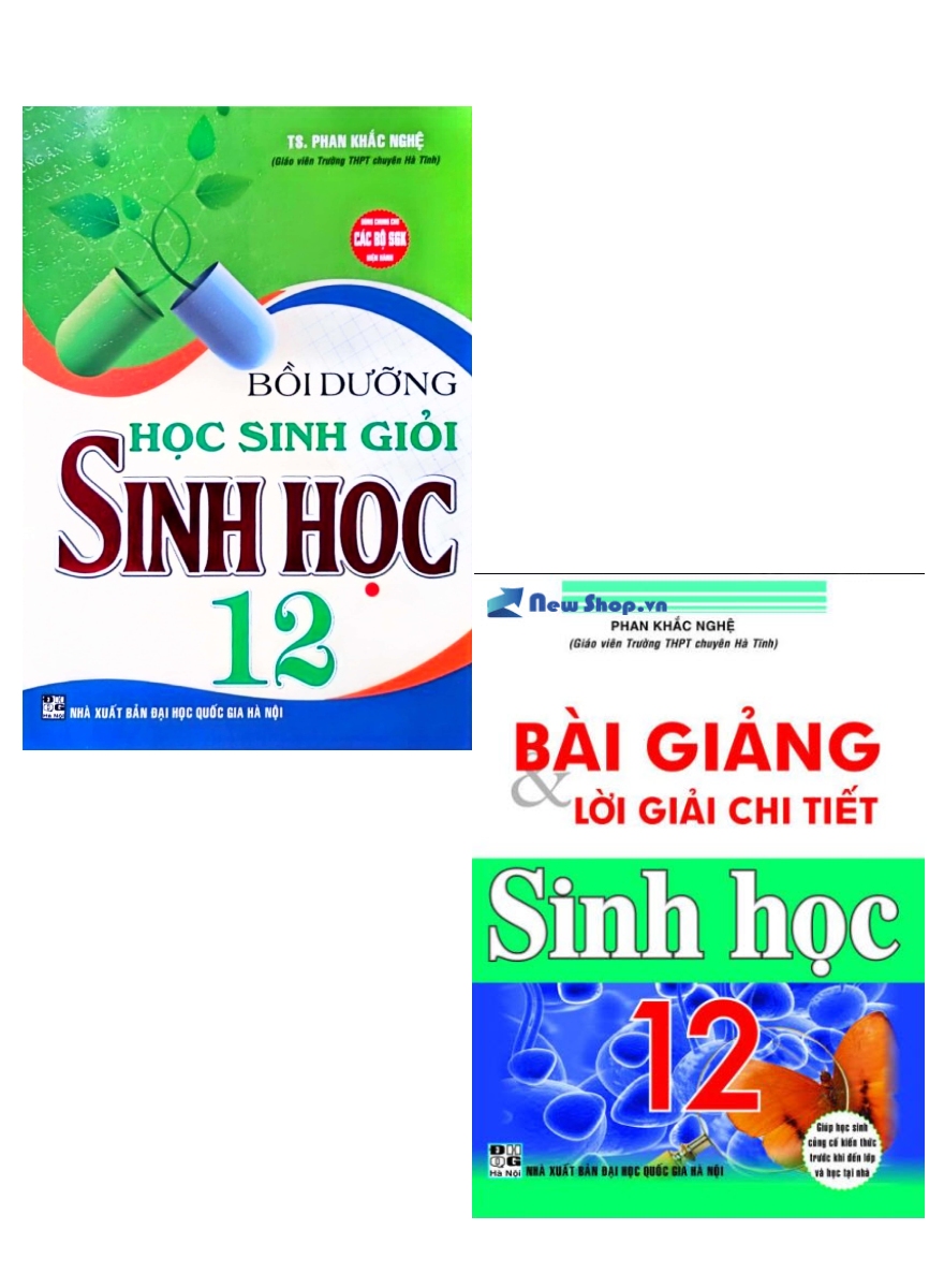 Combo Bài Giảng Và Lời Giải Chi Tiết Sinh Học 12 + Bồi Dưỡng Học Sinh Giỏi Sinh Học 12 (Bộ 2 Cuốn)