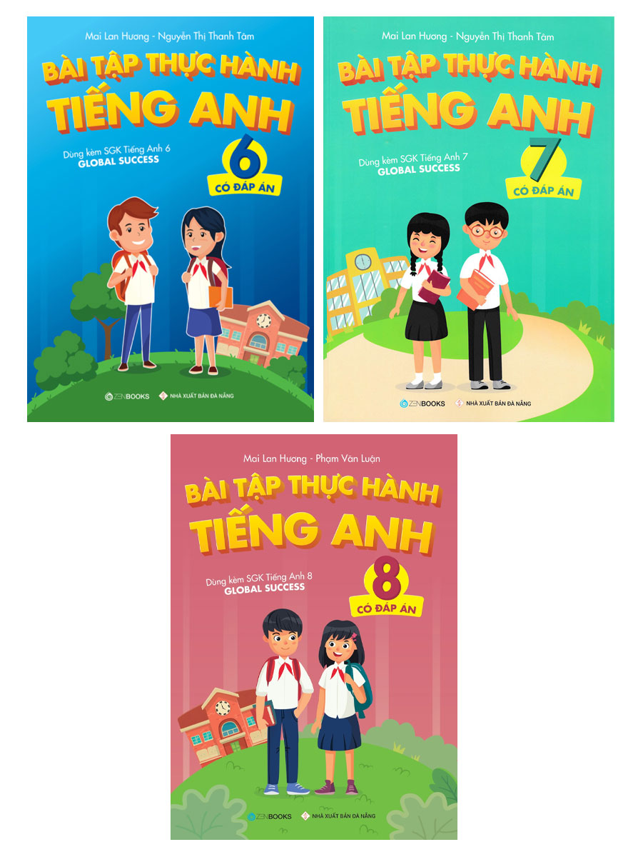 Combo Bài Tập Thực Hành Tiếng Anh Lớp 6+7+8 - Có Đáp Án (Dùng Kèm SGK Global Success) (Bộ 3 Cuốn)