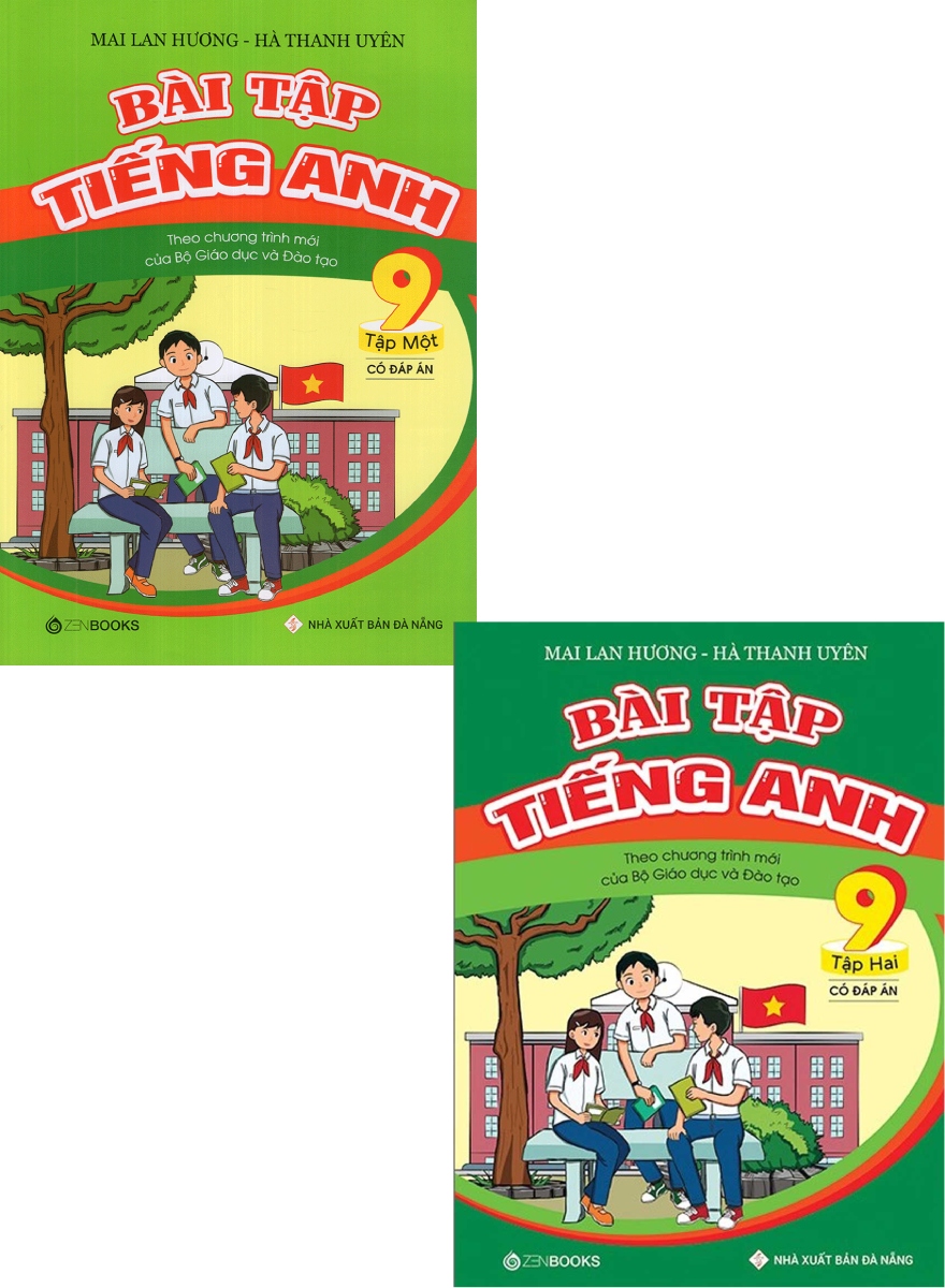 Combo Bài Tập Tiếng Anh Lớp 9 Tập 1 + 2 (Có Đáp Án) - Chương Trình Mới (Bộ 2 Cuốn)