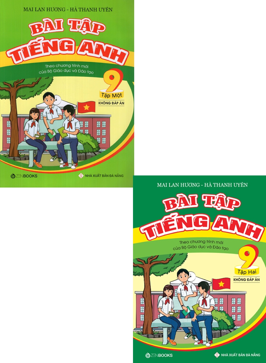 Combo Bài Tập Tiếng Anh Lớp 9 - Tập 1 + 2 (Không Đáp Án) - Theo Chương Trình Mới Của Bộ GD&ĐT (Bộ 2 Cuốn)