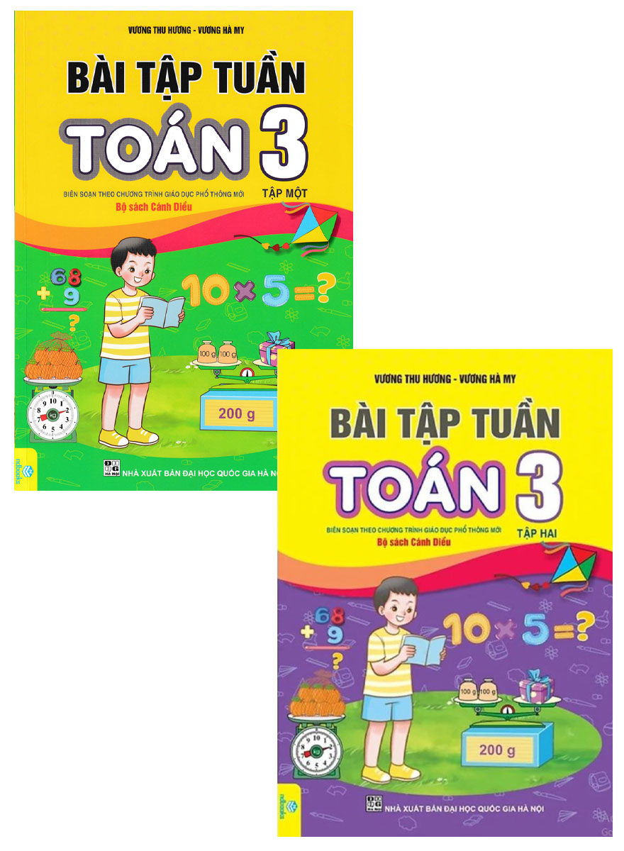 Combo Bài Tập Tuần Toán Lớp 3 - Tập 1 + Tập 2 (Biên Soạn Theo Bộ Sách Cánh Diều) - ND (Bộ 2 Cuốn)