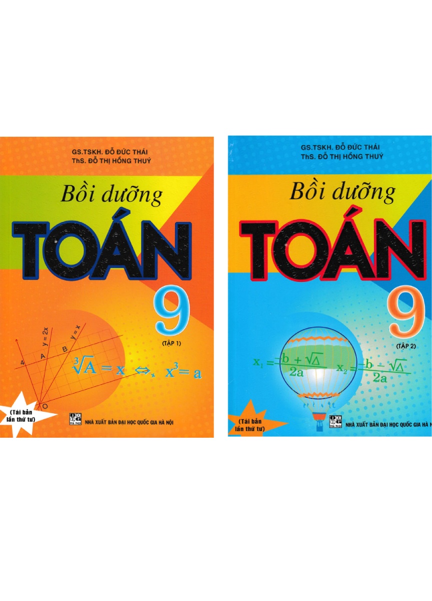 Combo Bồi Dưỡng Toán 9 - Tập 1 + 2 (Bộ 2 Cuốn)