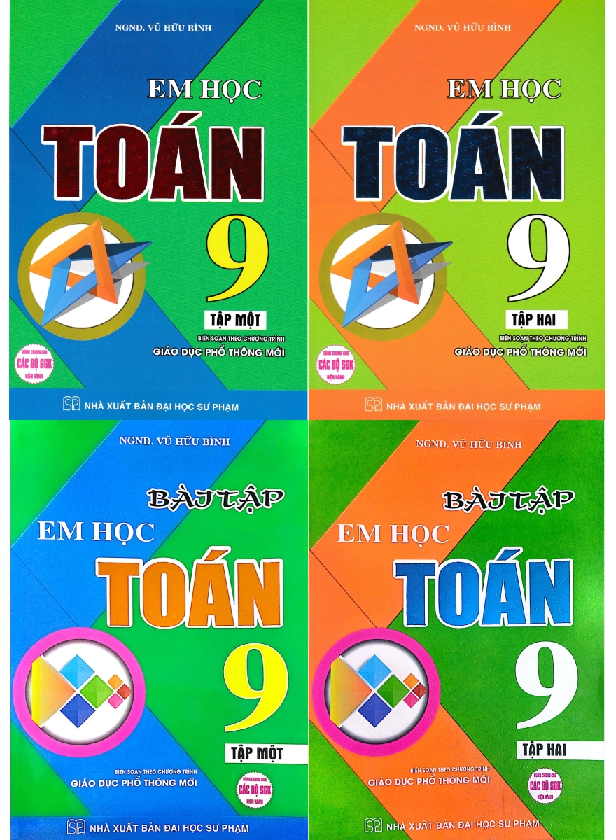 Combo Em Học Toán + Bài Tập Em Học Toán 9 (Dùng Chung Cho Các Bộ SGK Hiện Hành) (Bộ 4 Cuốn)