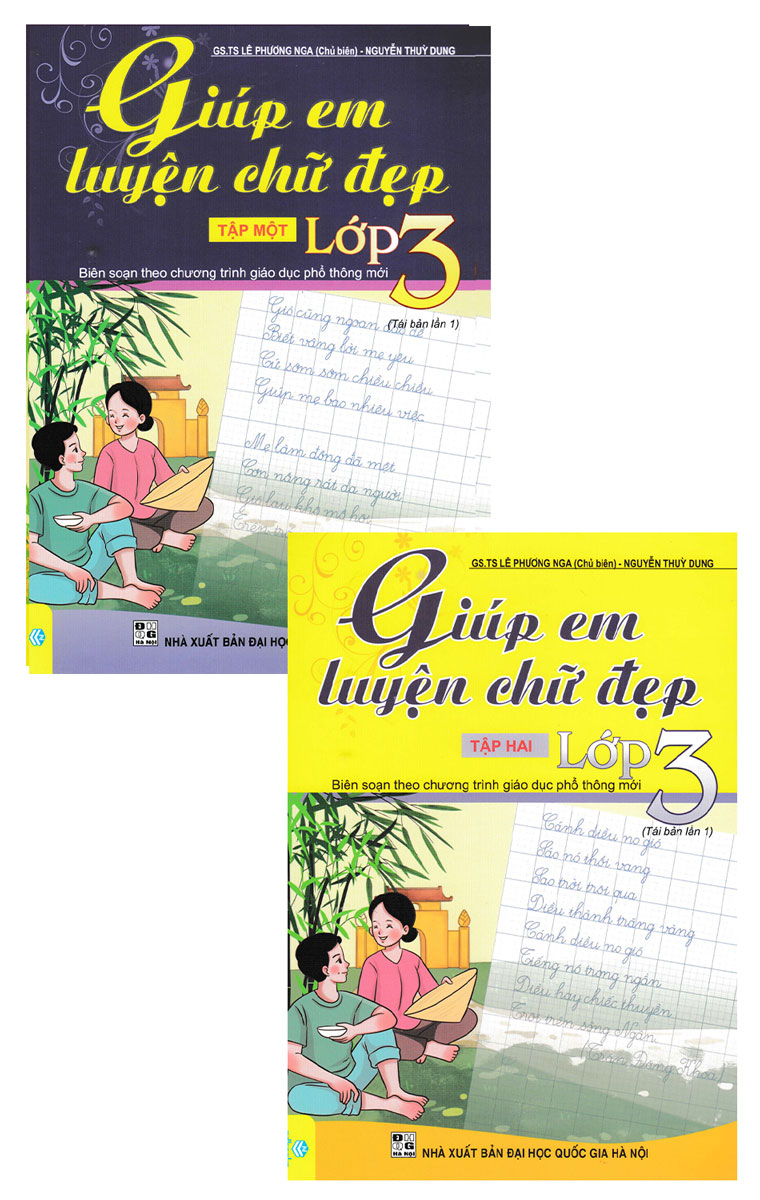 Combo ND - Giúp Em Luyện Chữ Đẹp Lớp 3 - Tập 1 + Tập 2 (Biên Soạn Theo Chương Trình GDPT Mới - ND)