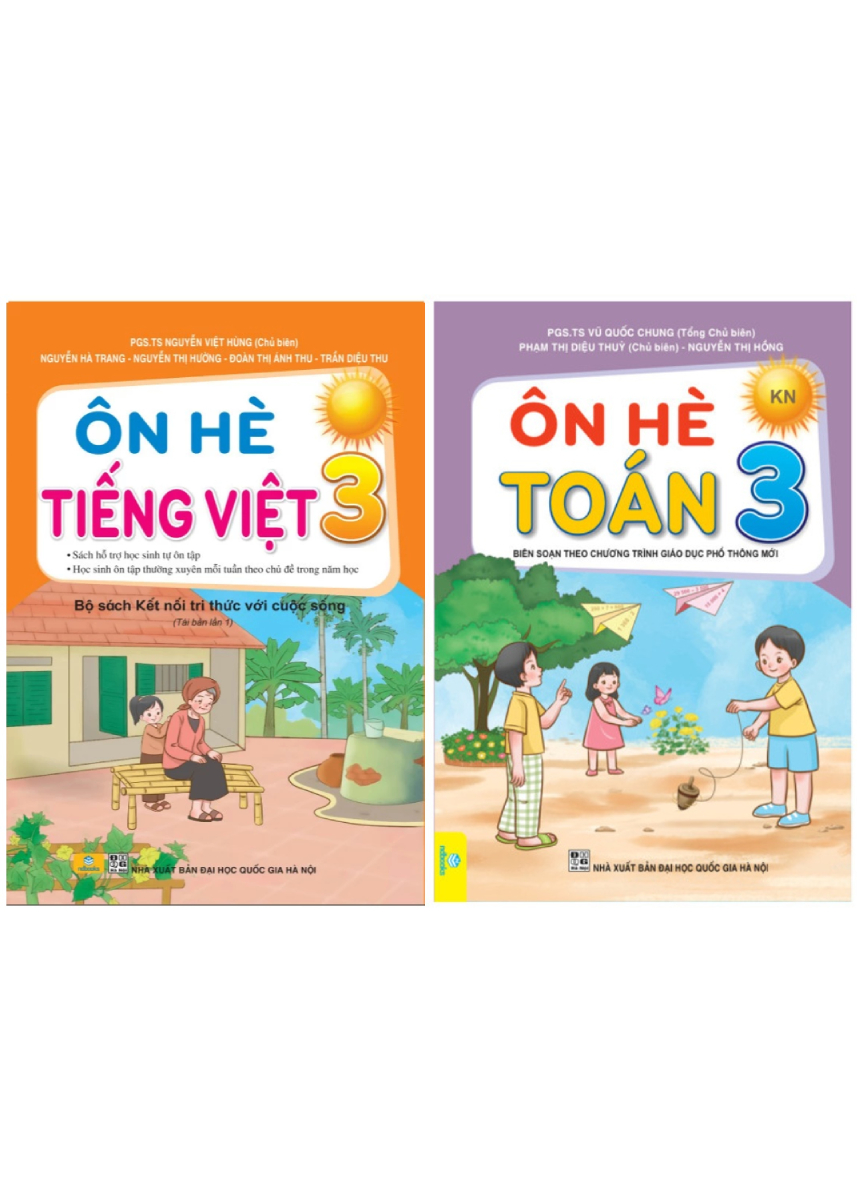 Combo ND - Ôn Hè Toán + Tiếng Việt 3 (Bộ Sách Kết Nối) (Bộ 2 Cuốn)