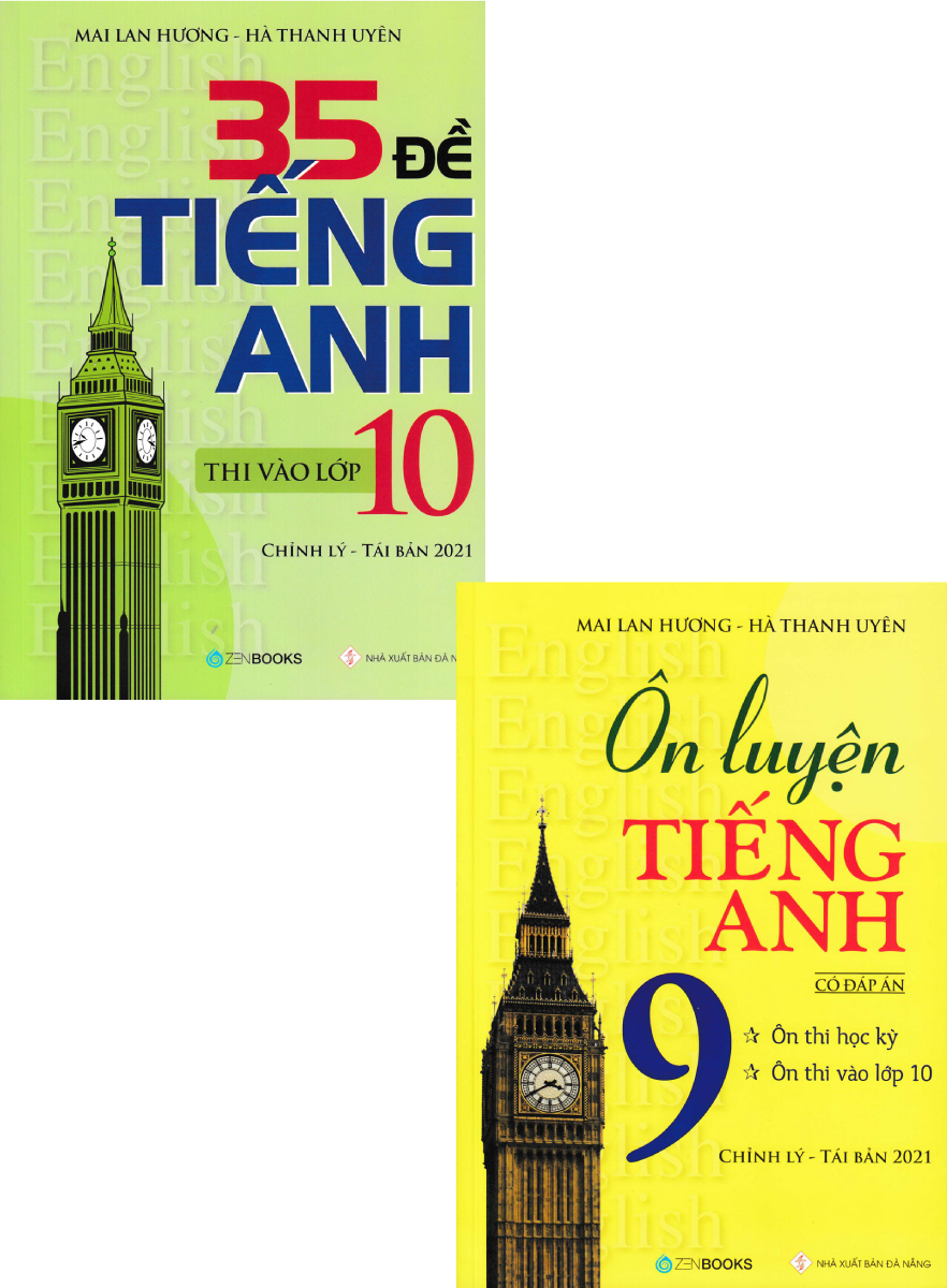 Combo Ôn Luyện Tiếng Anh Lớp 9 Có Đáp Án + 35 Đề Tiếng Anh Thi Vào Lớp 10 Có Đáp Án (Bộ 2 Cuốn)