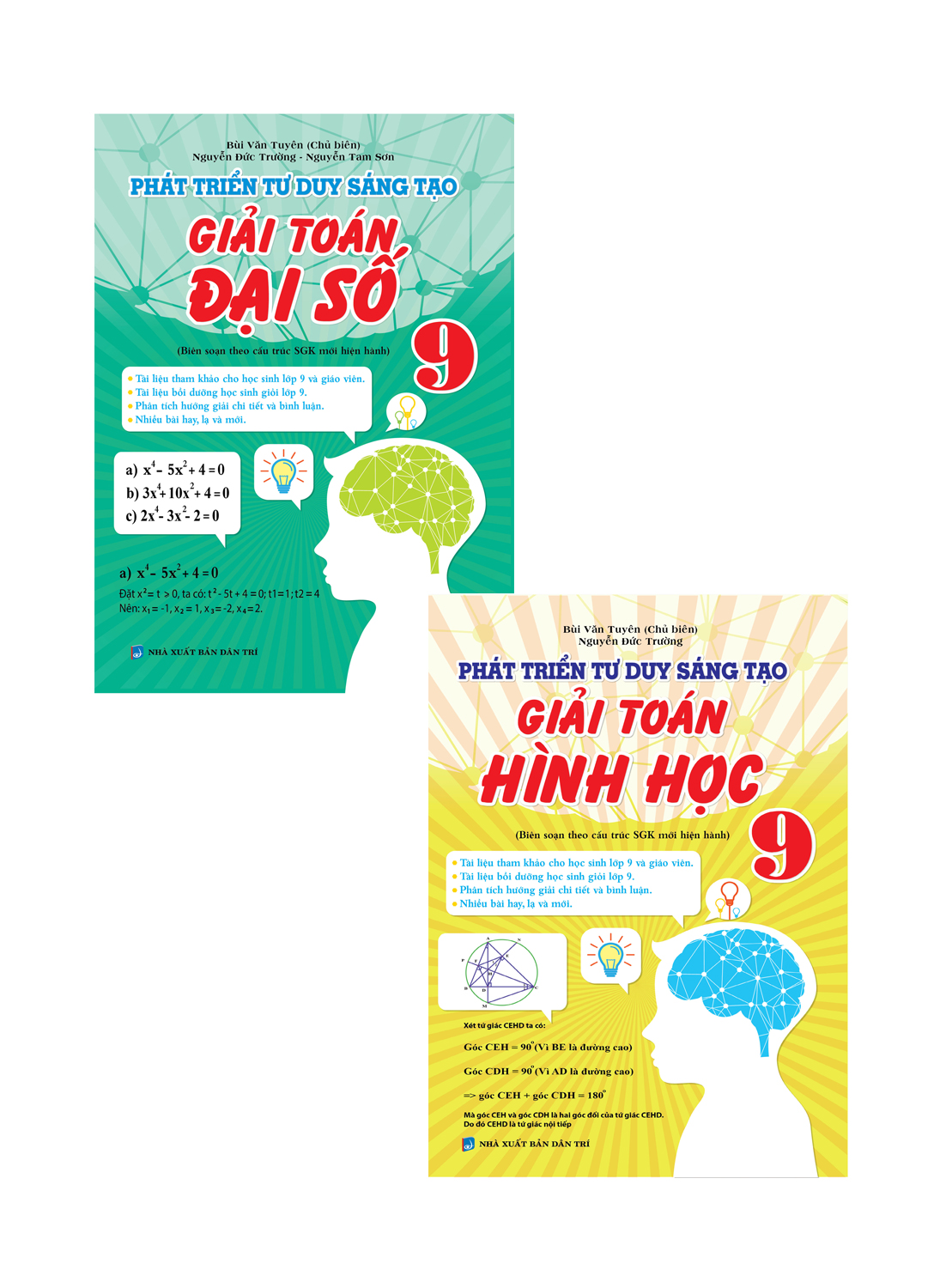 Combo Phát Triển Tư Duy Sáng Tạo Giải Toán 9 (Đại Số + Hình Học)