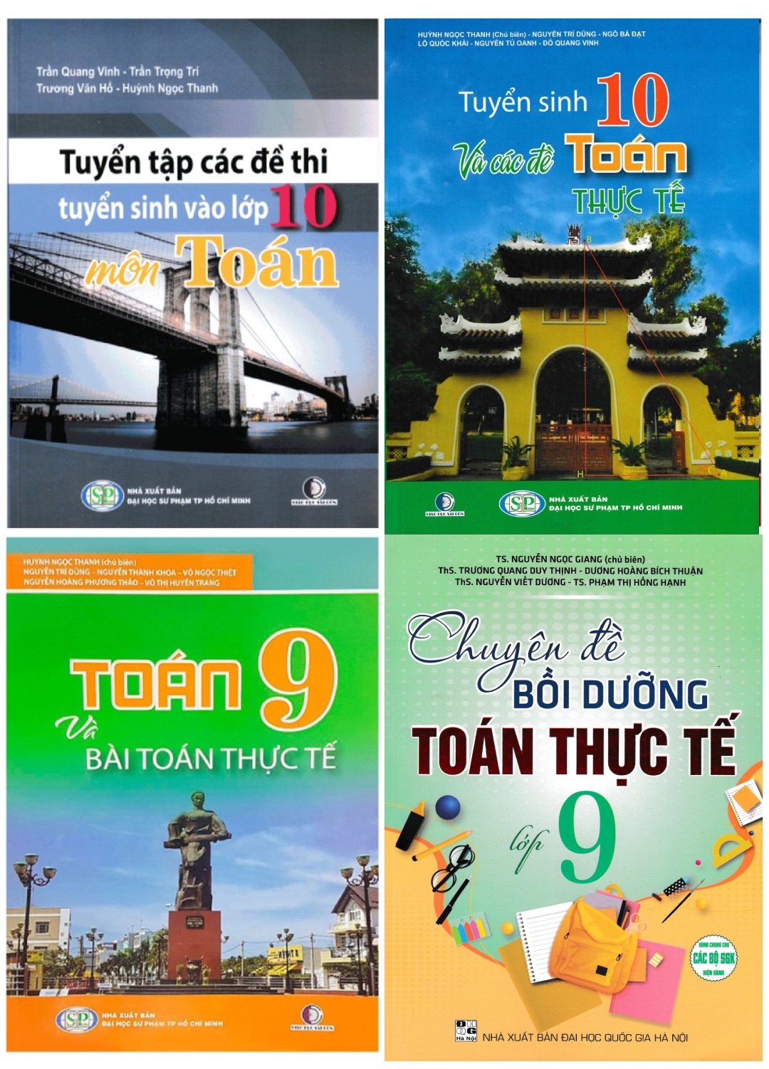 Combo Toán Thực Tế Luyện Thi Vào Lớp 10 (Bộ 4 Cuốn)