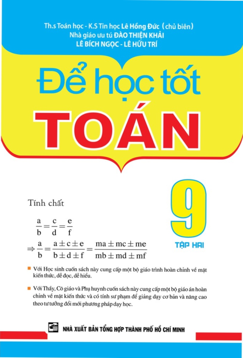 Để Học Tốt Toán 9 Tập 2 Phiên Bản Mới Nhất